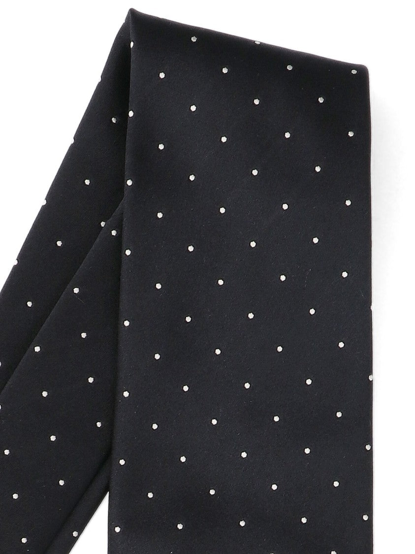 Tom Ford Polka Dot Tie, In Black Mulberry Silk