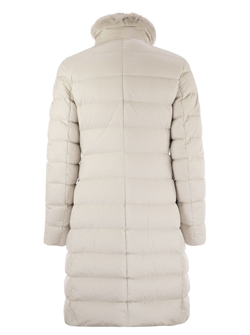 Moorer Vetiver-S3 - Long Down Jacket
