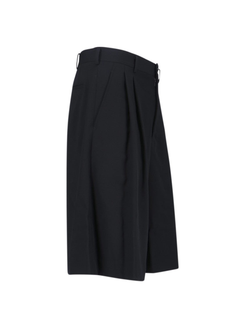 Comme Des Garçons Wool Shorts – Black
