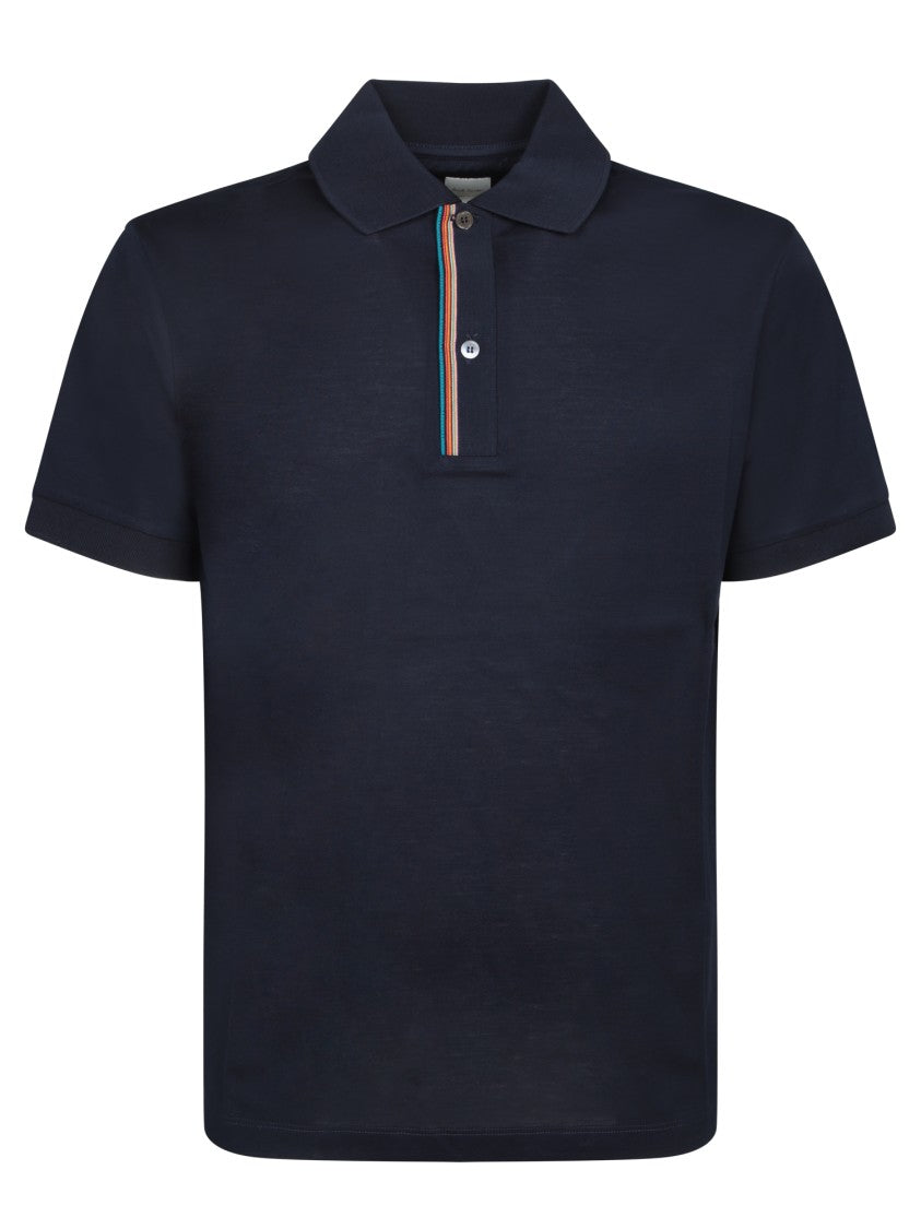 Paul Smith Classic Collar Blue Polo Shirt