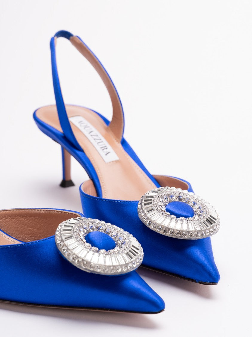 Aquazzura `Crystal Hoop Sling 50`
