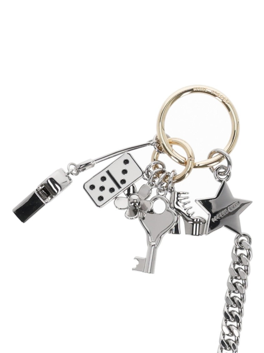 Marc Jacobs The Cluster Charm Metallic Keychain