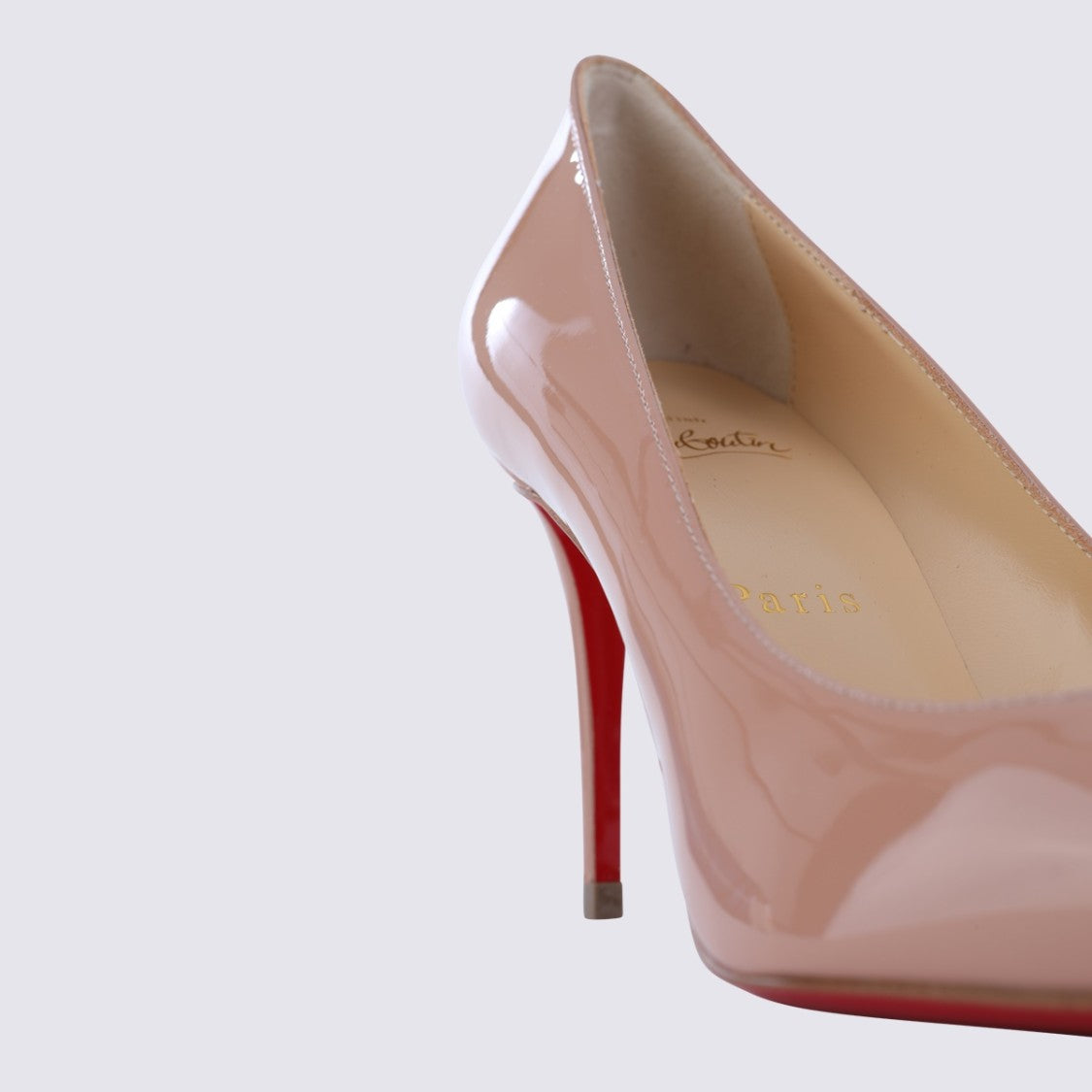 Christian Louboutin Pointed-Toe Patent High Heel Pump