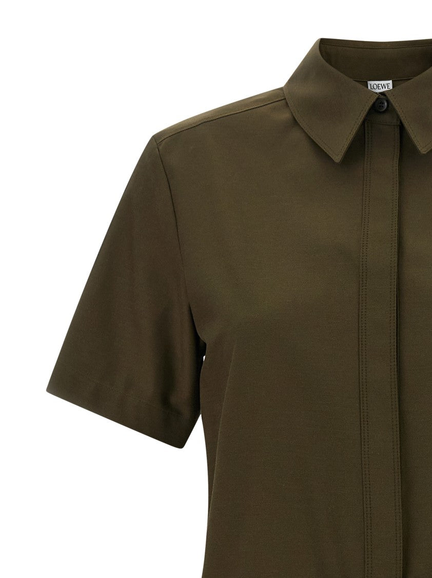 Loewe Pleated Chemisier Dress