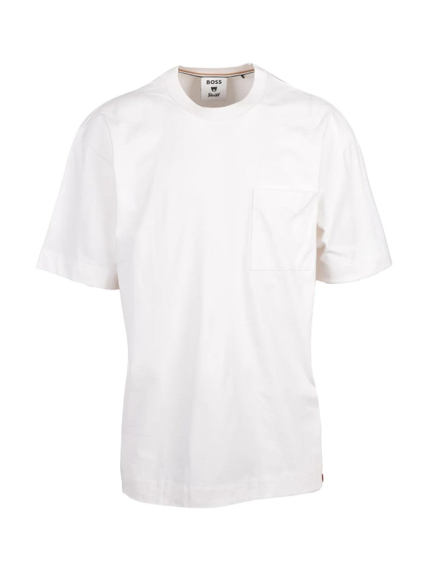 Boss X Steiff White Cotton Crewneck T-Shirt