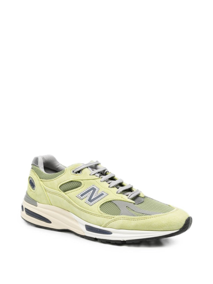 New Balance Low-Profile Mesh Suede Overlays Sneakers