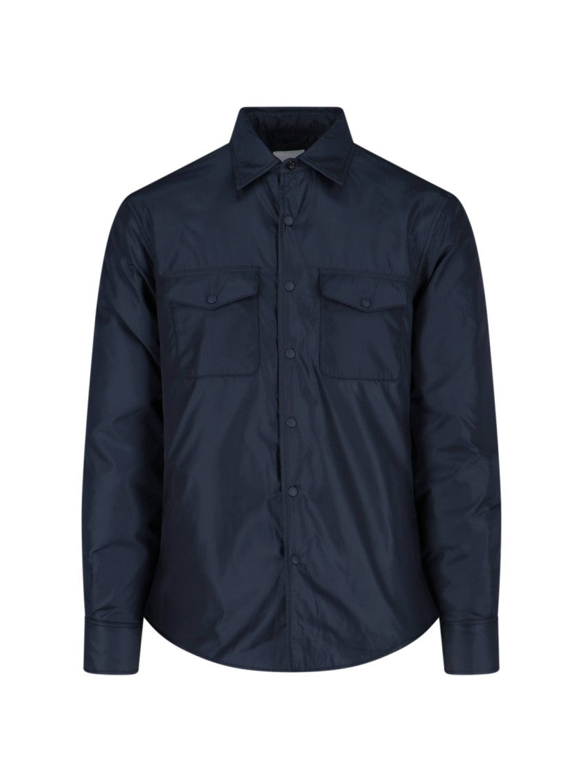 Aspesi Navy Blue 13 Nylon Casual Shirt