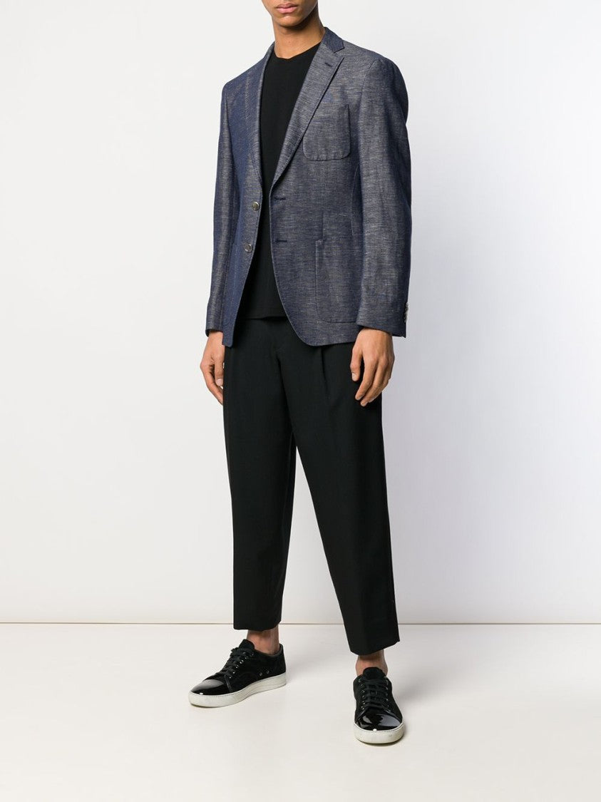 Giorgio Armani Short-Sleeve T-Shirt With Subtle Embroidered Logo