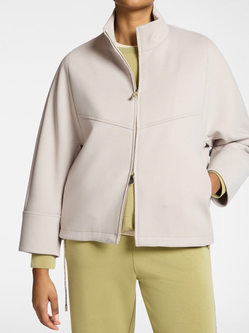 Elena Miro` Caban Boxy High Collar Zip Jacket