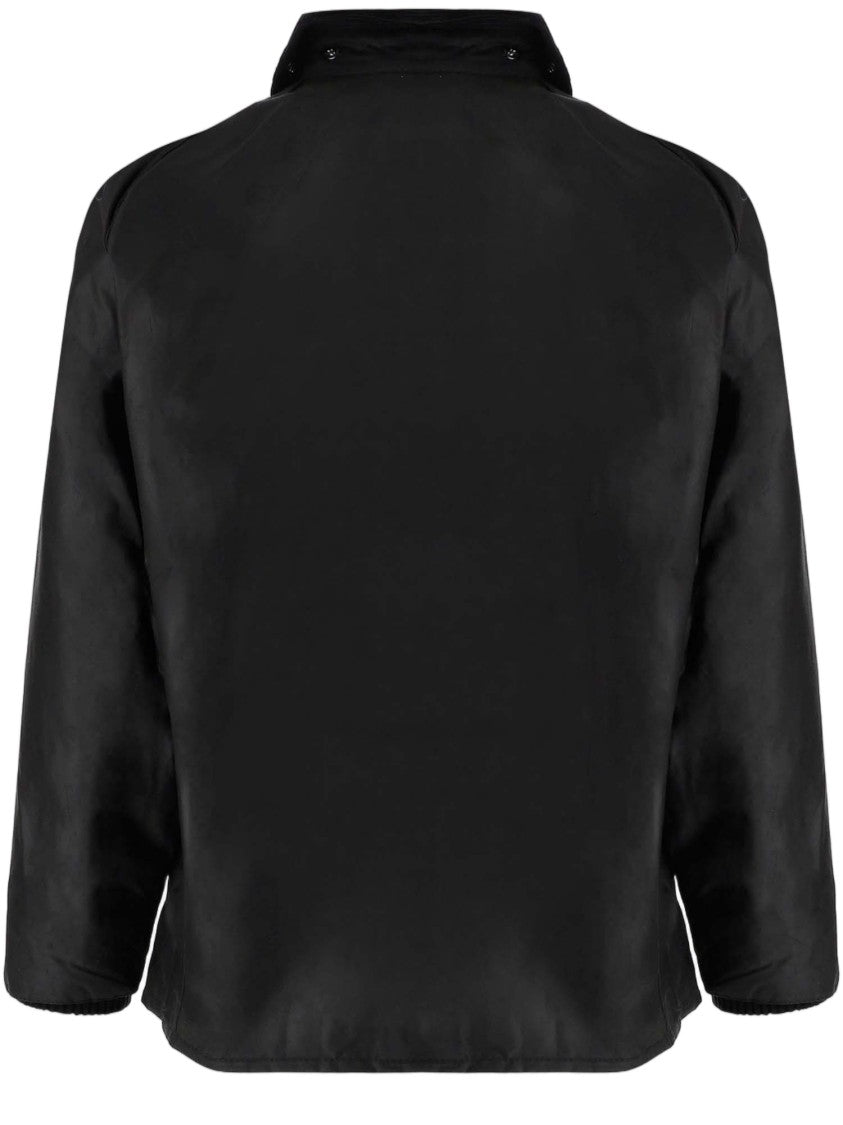 Barbour Black Waxed Cotton Velvet Collar Jacket