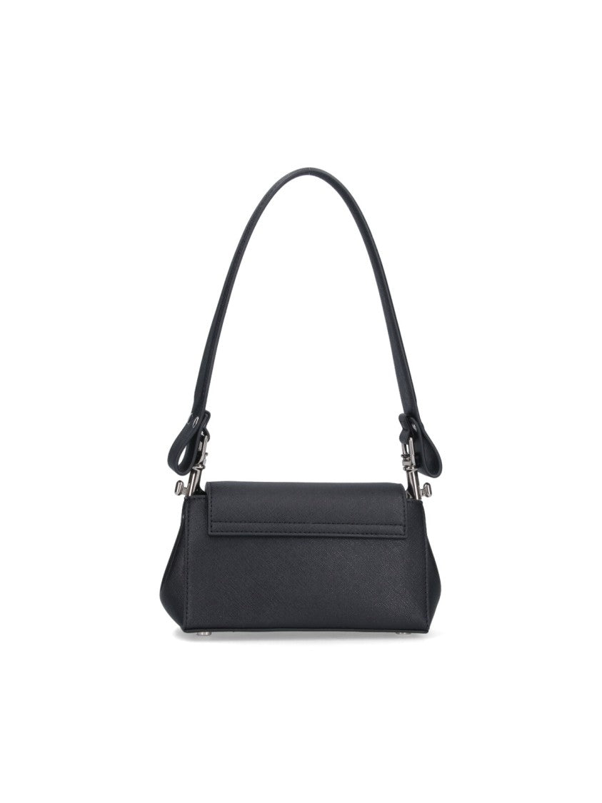 Vivienne Westwood Small Black Cotton Blend Crossbody Bag
