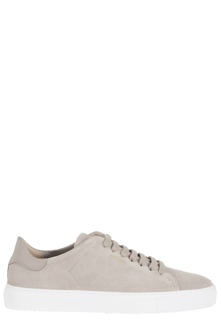 Axel Arigato Beige Clean 90 Suede Leather Low-Top Sneakers