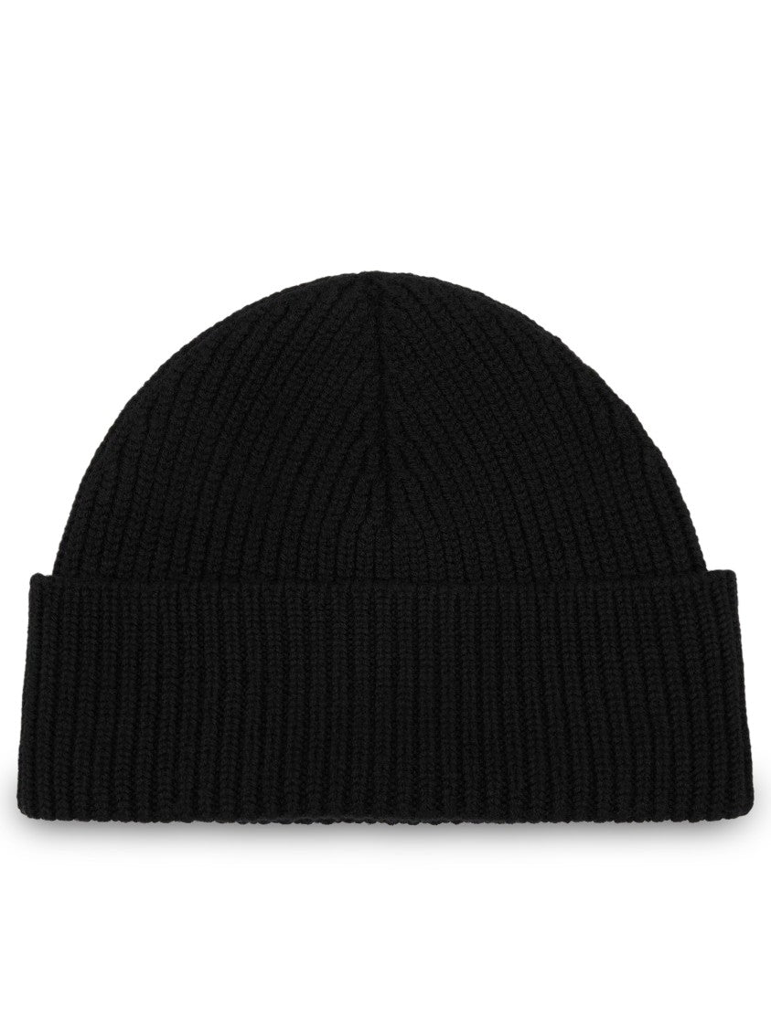 Ami Paris Quota Red Ami De Coeur Ribbed Wool Beanie
