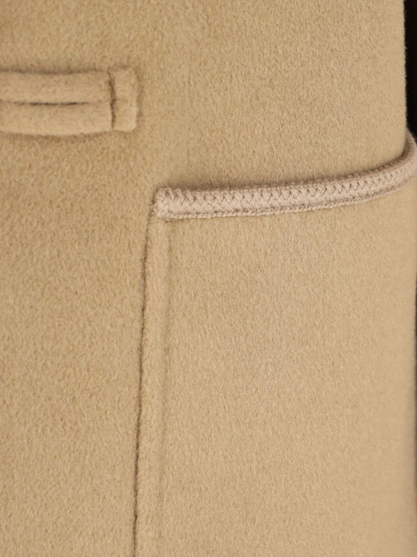 Róhe "Marie" Jacket In Brown Wool And Cashmere