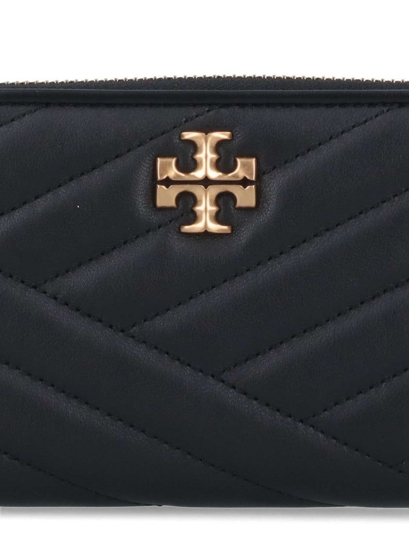 Tory Burch "Kira" Continental Wallet, In Black Lambskin