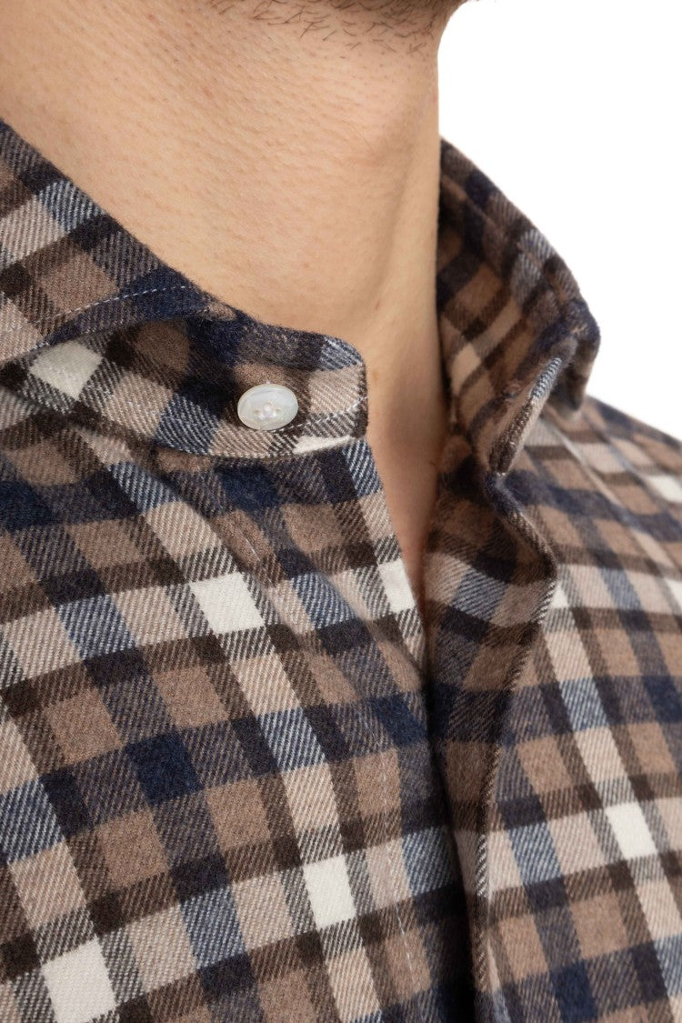 Barba Dandylife Check Print Shirt