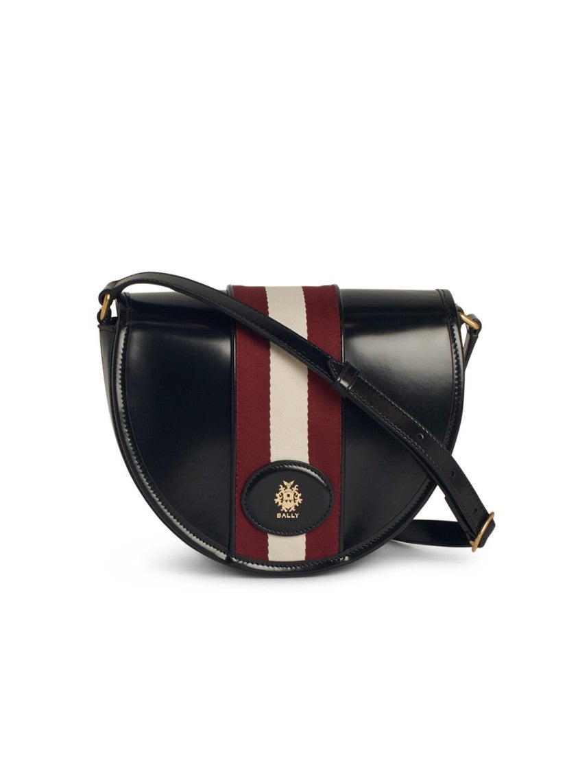 Bally 'Beckett' Black Leather Crossbody Bag