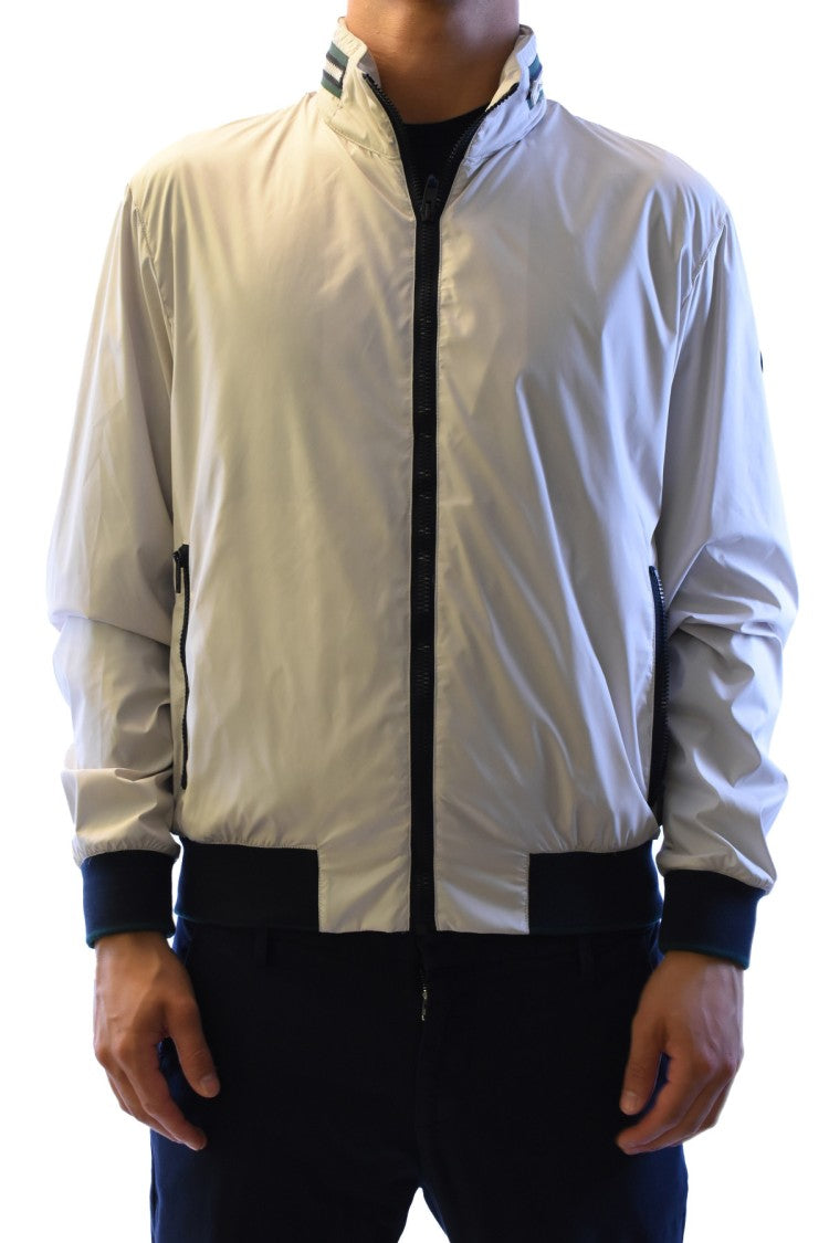 Fay Multicolor Nylon Zip-Up Bomber Jacket