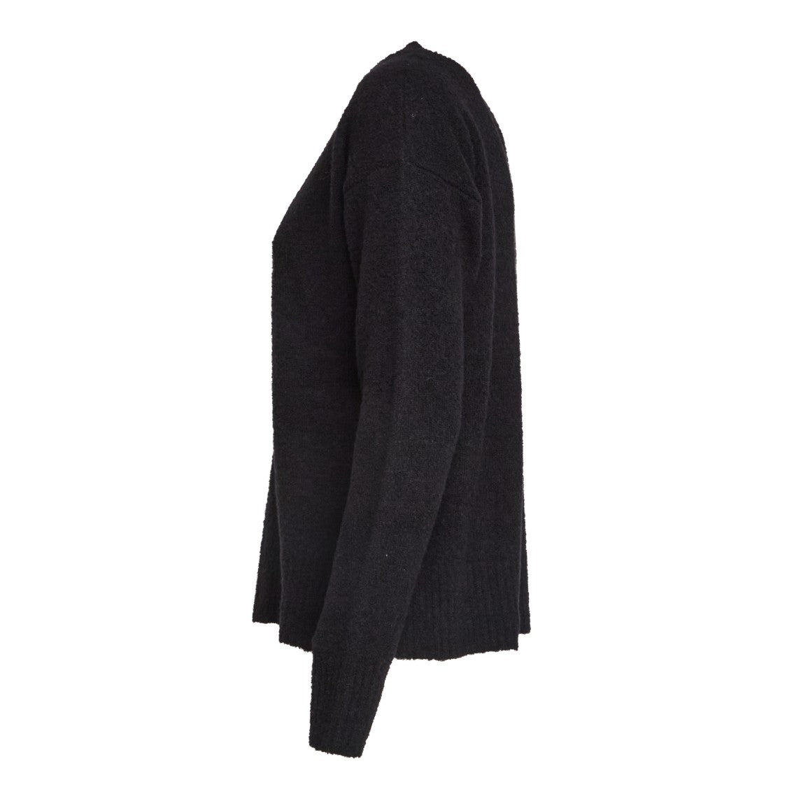 Dondup Bouclé Knit Sweater With Ribbed Detailing