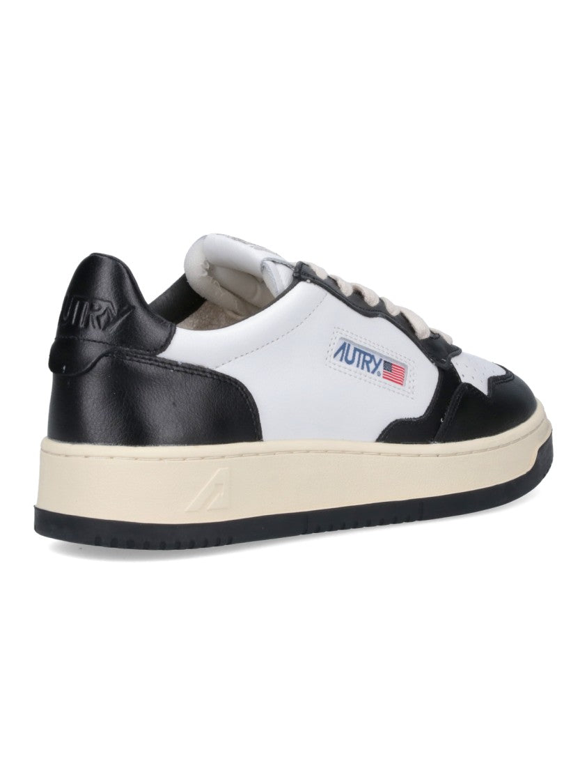 Autry White Medalist Round Toe Sneakers