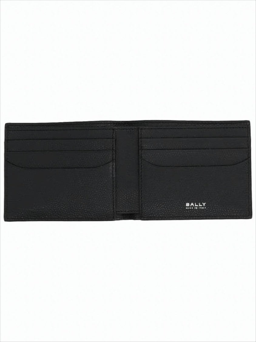 Bally Textured Calf Leather Bifold Wallet