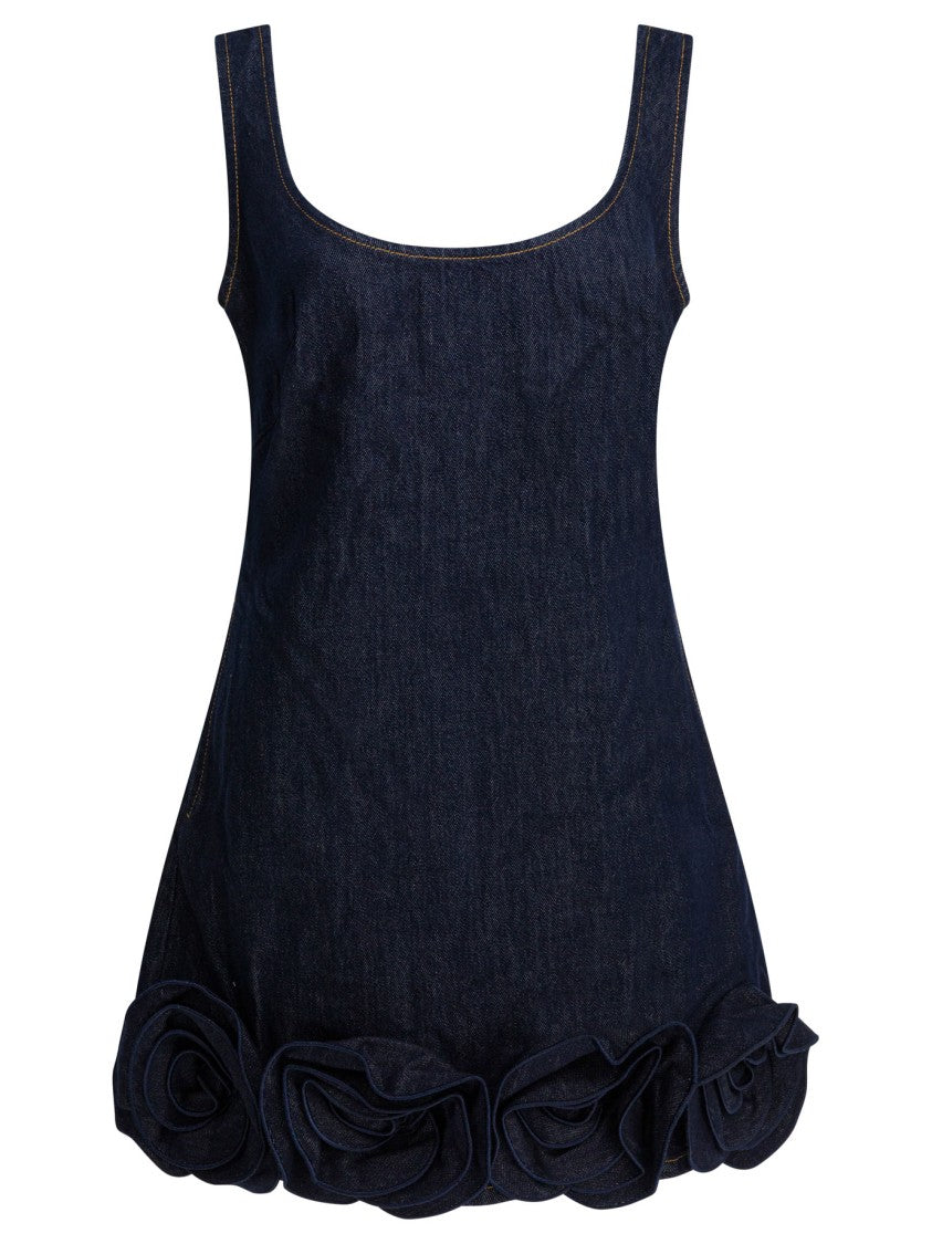 Self-Portrait Sheath Dress With 3D Flowers