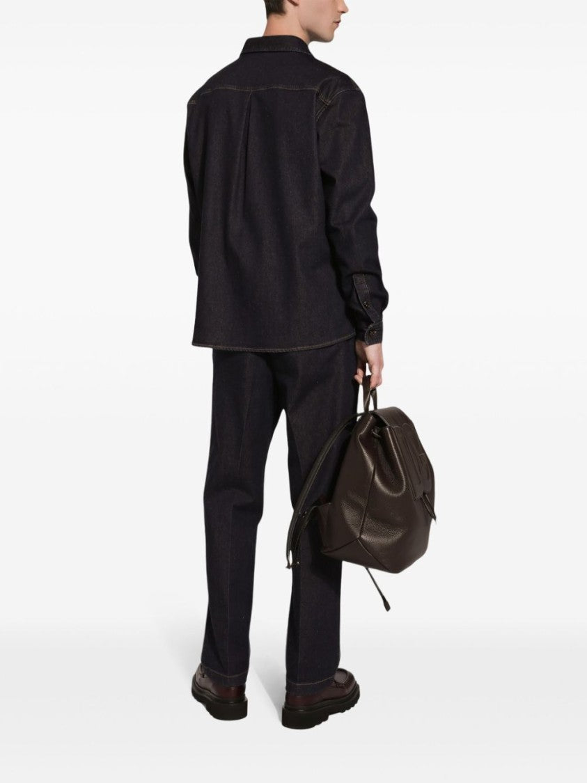 Dolce & Gabbana Classic Button-Down Denim Shirt