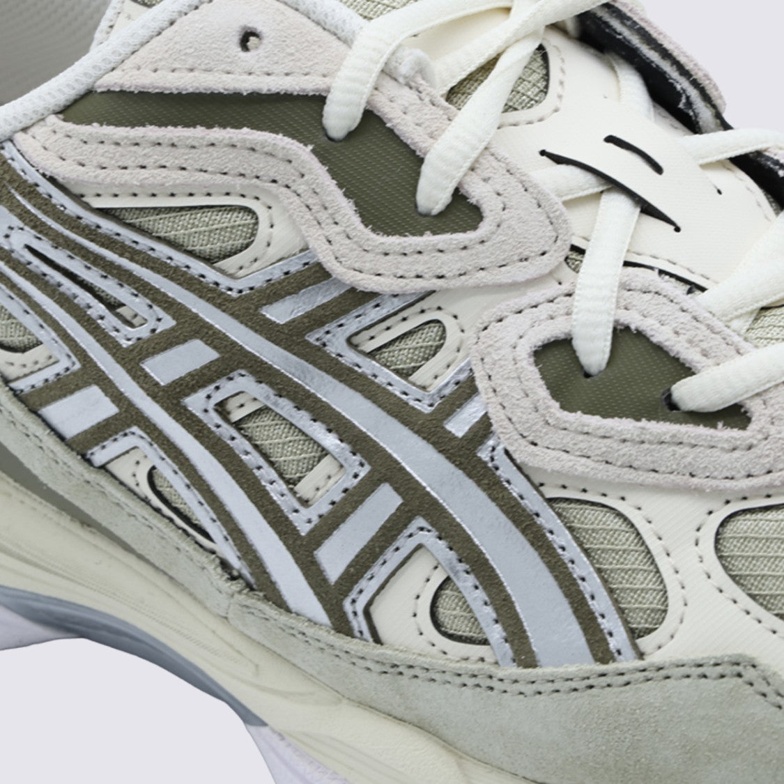 Asics Layered Design Sneakers With Striped Side Panels