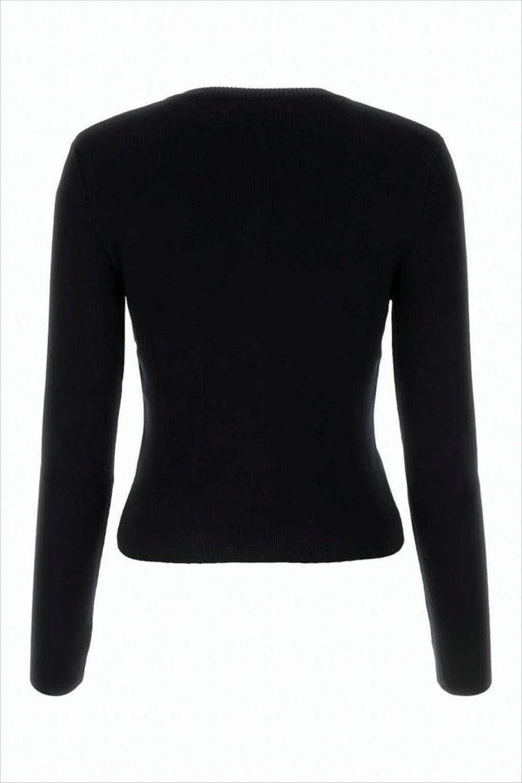 Marine Serre Fitted Cardigan With Button-Down Front