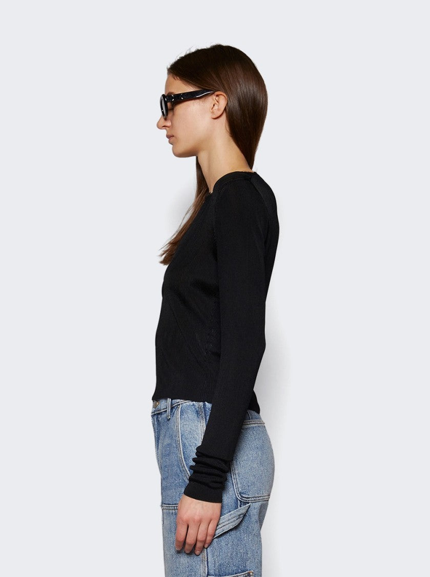 Alexander Wang Pullover With Nameplate Chain Black