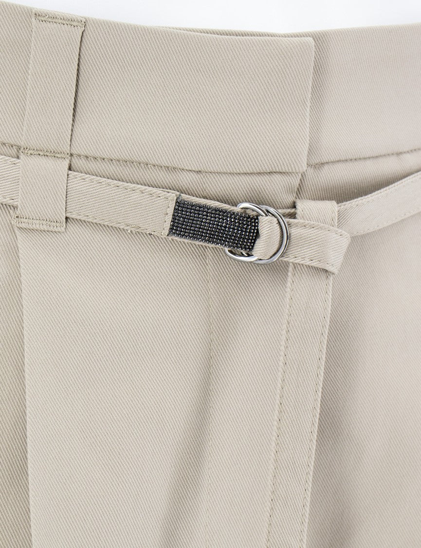 Brunello Cucinelli Tailored Comfort Cotton Trousers