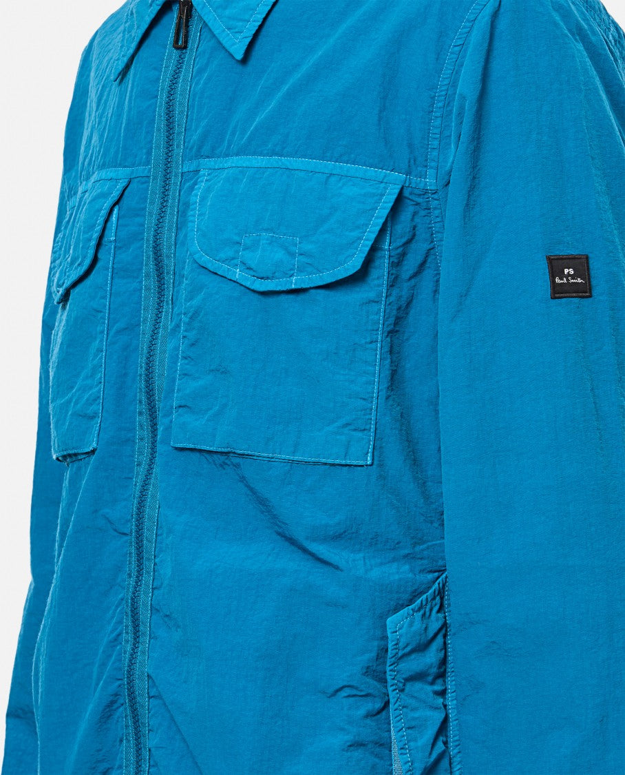 Paul Smith Relaxed Fit Casual Jacket With Double Zipperclassic Collar