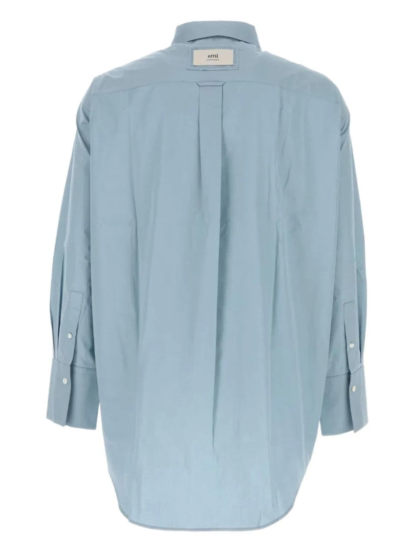 Ami Poplin Button-Down Shirt