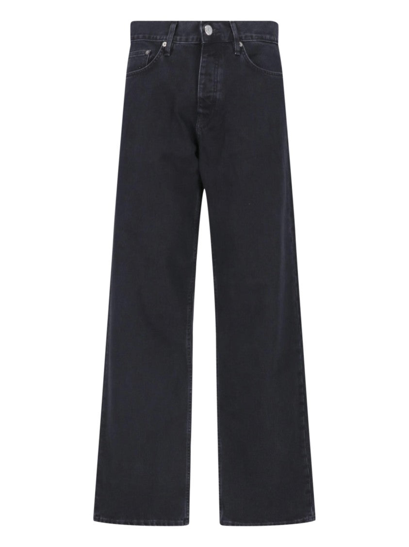 Sunflower Black Loose Denim Wide-Leg Jeans