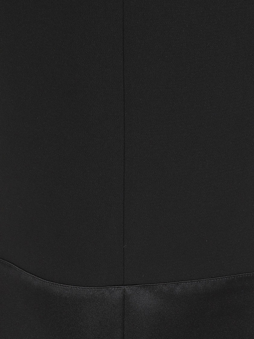 Tory Burch Cropped Trousers With Wide Satin Cuff