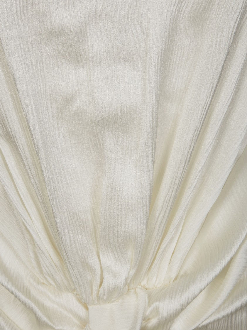 J. W. Anderson Sleeveless Front-Knot Textured Top