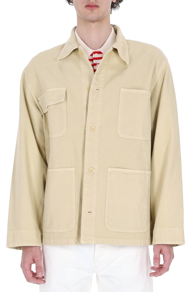 A.P.C. Loose Fit Cotton Denim Overshirt Jacket