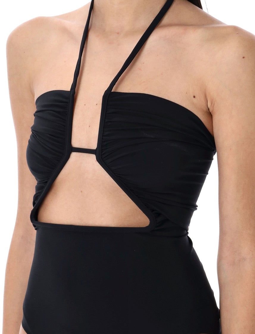 Rick Owens Black Prong Bather Swimsuit