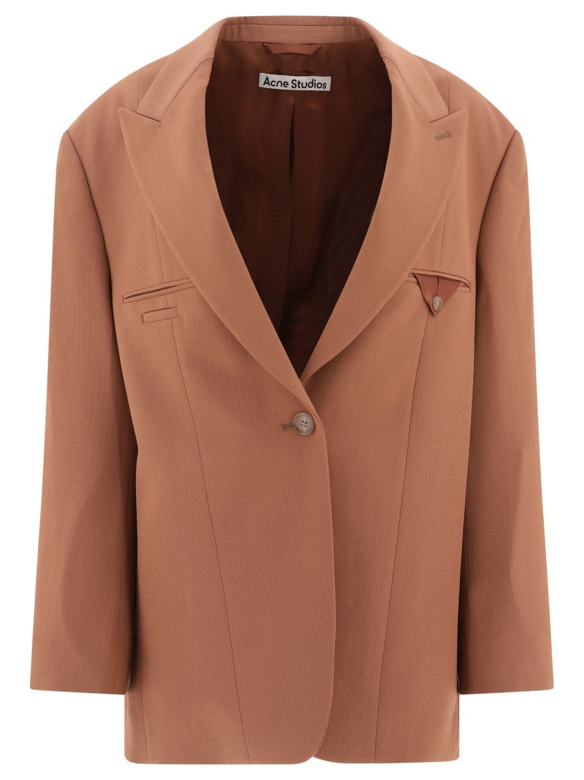 Acne Studios Single-Breasted Blazer With Tailored Fit