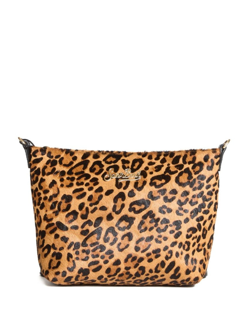 Mc2 Saint Barth Bold Leopard Print Handbag