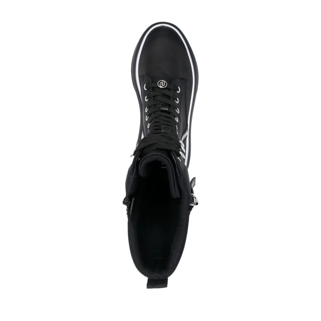 Liu Jo Black June 06 High-Top Lace-Up Chunky Platform Boots