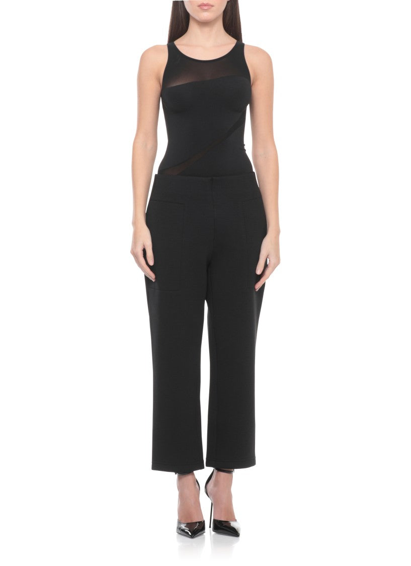 Wolford Form-Fitting Sleeveless Bodysuit With Subtle Mesh Detail