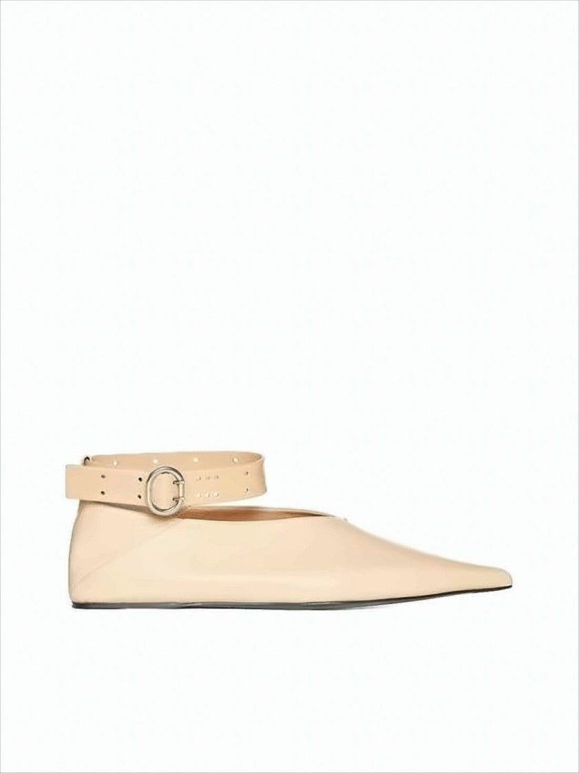 Jil Sander Pointed Toe Goat Leather Flats