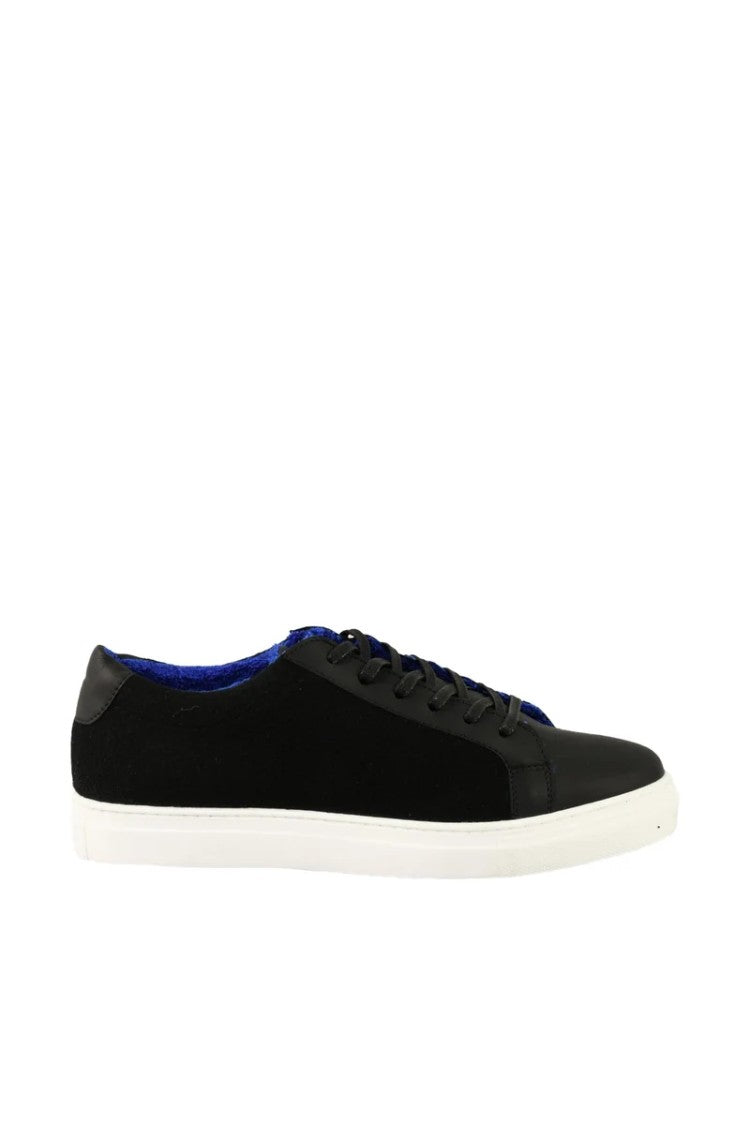 Twelve Style Division Leather/Other Fibers Sneakers - Black/Blue