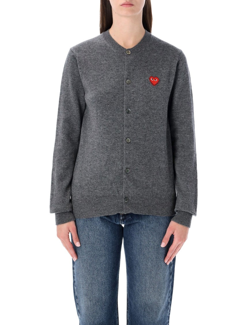 Comme Des Garçons Cuore Rosso Round Collar Cardigan