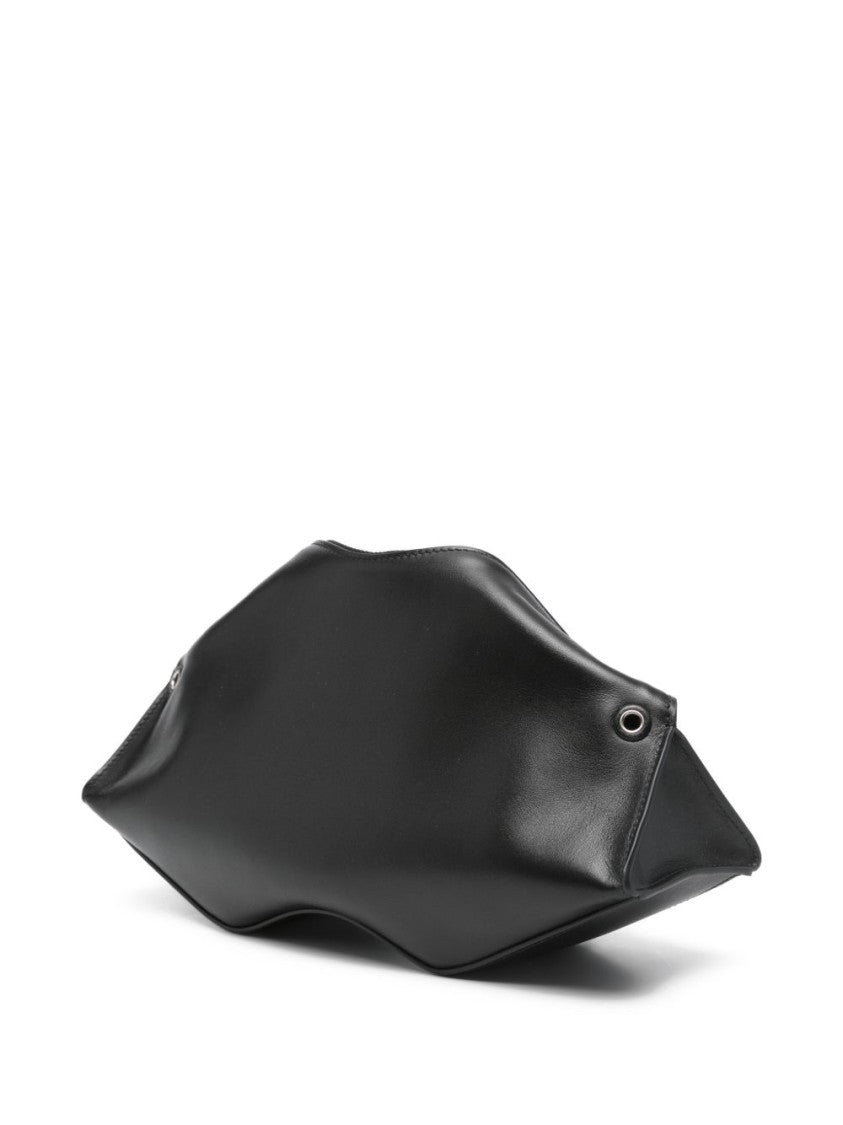 Alexander Mcqueen Black Calfskin Leather Bag