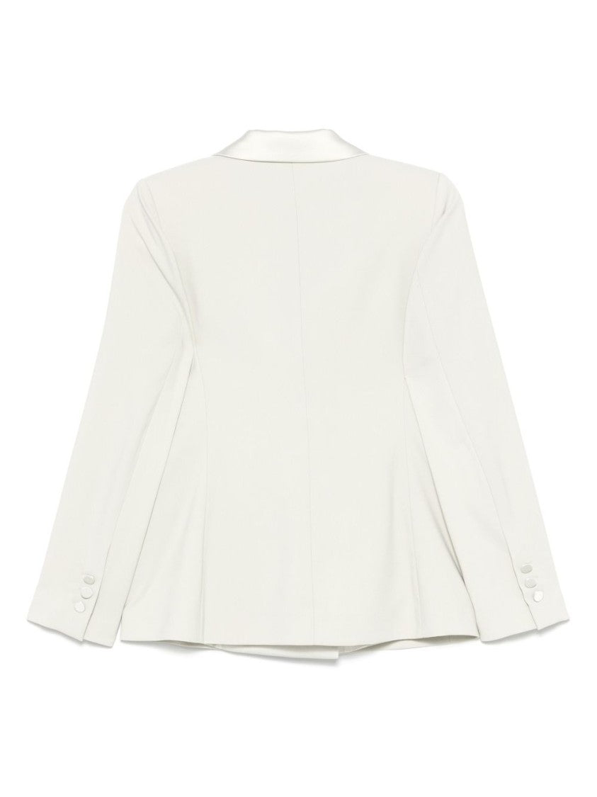 Dexterior Tailored Double-Breasted Blazer With Subtle Piping