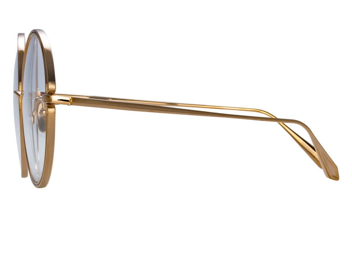 Linda Farrow Gold Lfl1456 Titanium Oval Eyeglasses