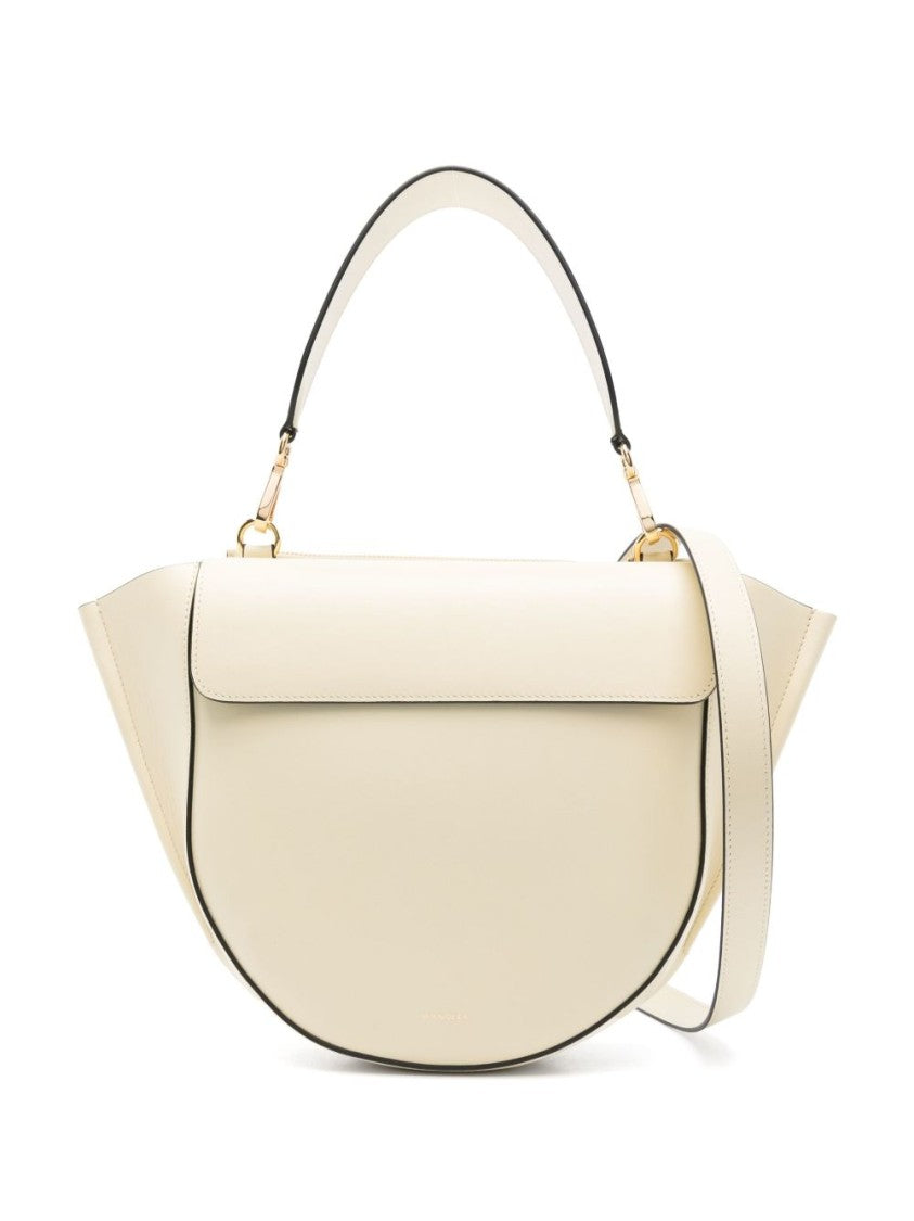 Wandler Beige Shoulder Bag With Structured Flap