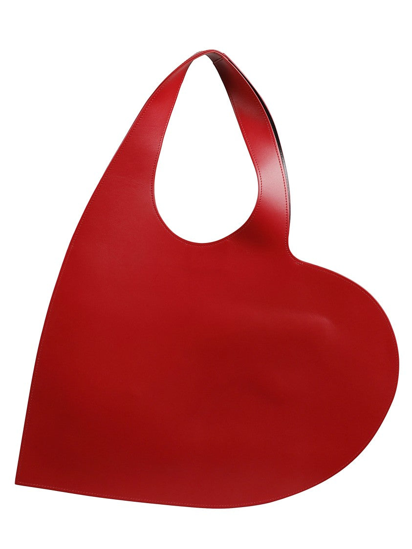 Coperni Heart-Shaped Red Bag With Integrated Handle